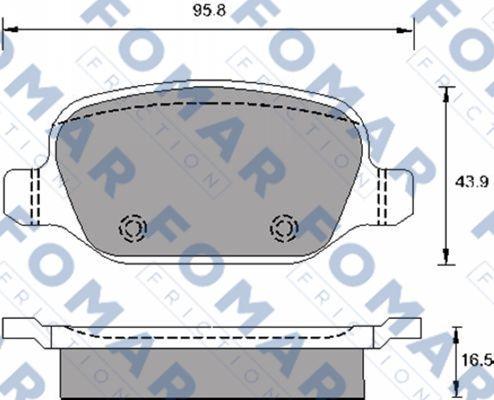 FOMAR Friction FO 688581 - Jarrupala, levyjarru inparts.fi