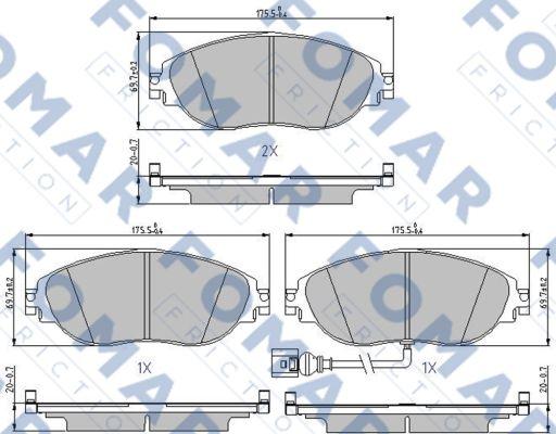 FOMAR Friction FO 688081 - Jarrupala, levyjarru inparts.fi