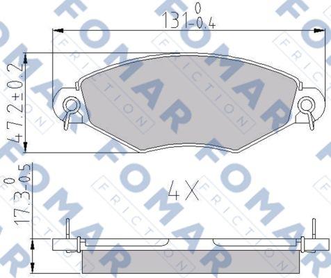 FOMAR Friction FO 688181 - Jarrupala, levyjarru inparts.fi