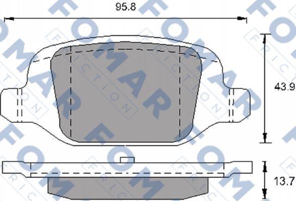 FOMAR Friction FO 688881 - Jarrupala, levyjarru inparts.fi