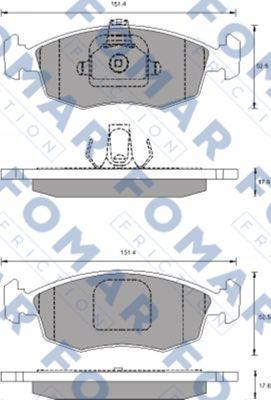 FOMAR Friction FO 688381 - Jarrupala, levyjarru inparts.fi