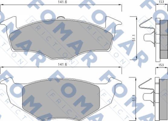 FOMAR Friction FO 682581 - Jarrupala, levyjarru inparts.fi