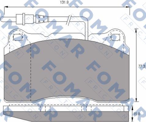 FOMAR Friction FO 687481 - Jarrupala, levyjarru inparts.fi