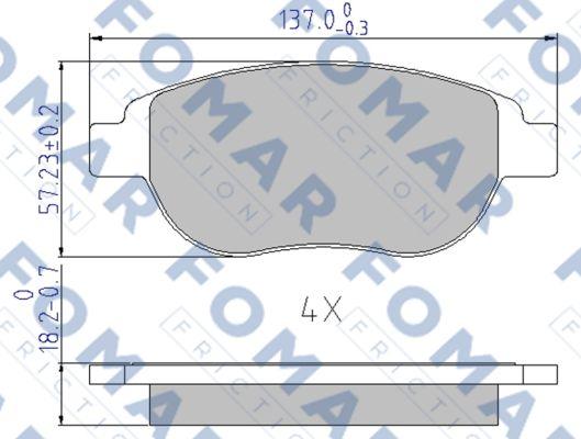 FOMAR Friction FO 687381 - Jarrupala, levyjarru inparts.fi