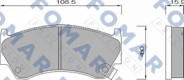 FOMAR Friction FO 639981 - Jarrupala, levyjarru inparts.fi