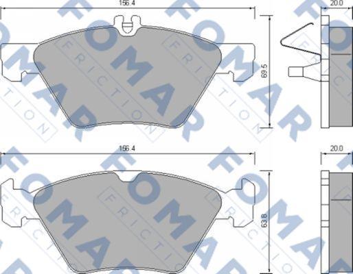 FOMAR Friction FO 639081 - Jarrupala, levyjarru inparts.fi