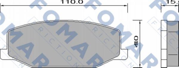 FOMAR Friction FO 634581 - Jarrupala, levyjarru inparts.fi