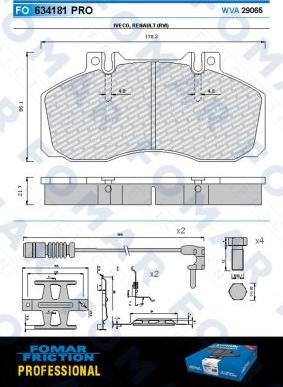 FOMAR Friction FO 634181 - Jarrupala, levyjarru inparts.fi