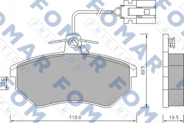 FOMAR Friction FO 634381 - Jarrupala, levyjarru inparts.fi