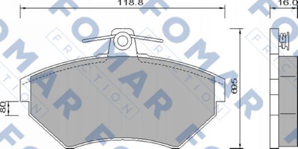 FOMAR Friction FO 634281 - Jarrupala, levyjarru inparts.fi