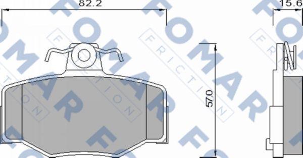 FOMAR Friction FO 630981 - Jarrupala, levyjarru inparts.fi