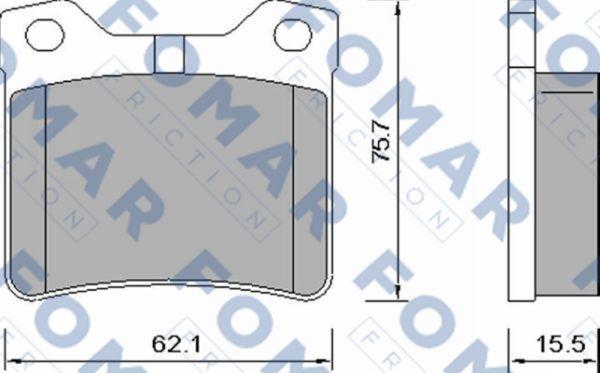 FOMAR Friction FO 638681 - Jarrupala, levyjarru inparts.fi