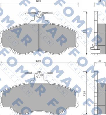 FOMAR Friction FO 638381 - Jarrupala, levyjarru inparts.fi