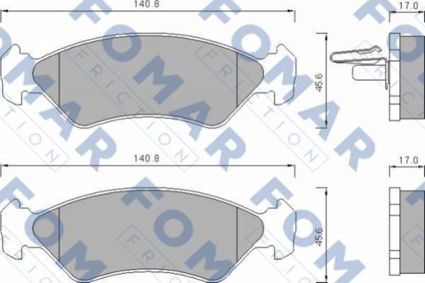 FOMAR Friction FO 633481 - Jarrupala, levyjarru inparts.fi