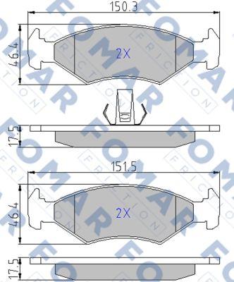 FOMAR Friction FO 633681 - Jarrupala, levyjarru inparts.fi