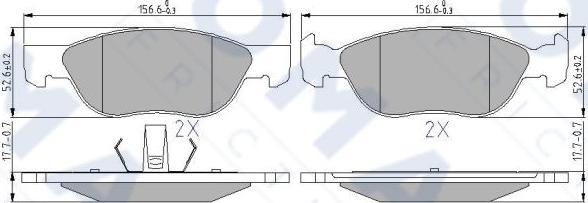 FOMAR Friction FO 632281 - Jarrupala, levyjarru inparts.fi