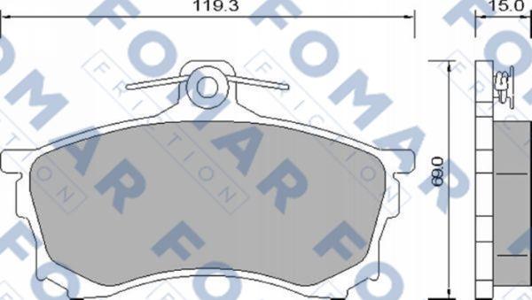 FOMAR Friction FO 637981 - Jarrupala, levyjarru inparts.fi