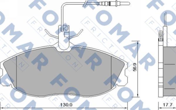 FOMAR Friction FO 637581 - Jarrupala, levyjarru inparts.fi