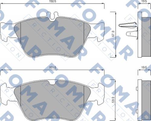 FOMAR Friction FO 637781 - Jarrupala, levyjarru inparts.fi