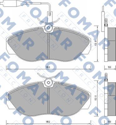 FOMAR Friction FO 629481 - Jarrupala, levyjarru inparts.fi