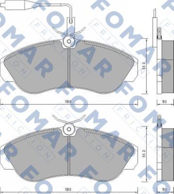 FOMAR Friction FO 629681 - Jarrupala, levyjarru inparts.fi