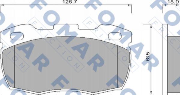 FOMAR Friction FO 624681 - Jarrupala, levyjarru inparts.fi