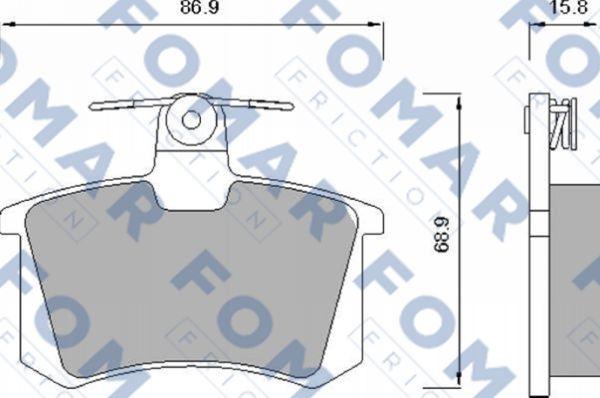 FOMAR Friction FO 625481 - Jarrupala, levyjarru inparts.fi