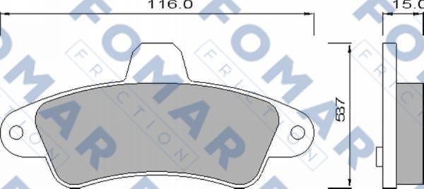 FOMAR Friction FO 625081 - Jarrupala, levyjarru inparts.fi