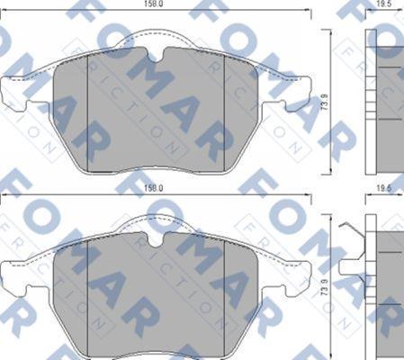 FOMAR Friction FO 625181 - Jarrupala, levyjarru inparts.fi