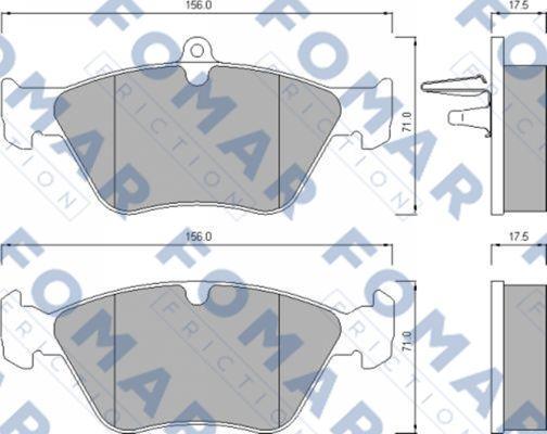 FOMAR Friction FO 625781 - Jarrupala, levyjarru inparts.fi