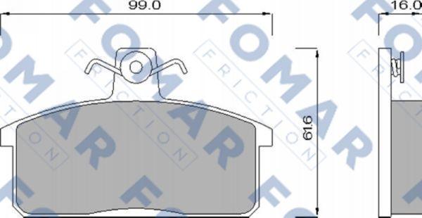 FOMAR Friction FO 621181 - Jarrupala, levyjarru inparts.fi