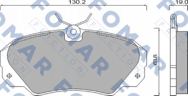 FOMAR Friction FO 628581 - Jarrupala, levyjarru inparts.fi