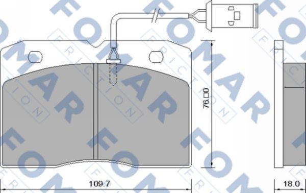 FOMAR Friction FO 628281 - Jarrupala, levyjarru inparts.fi