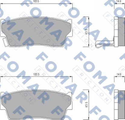 FOMAR Friction FO 623781 - Jarrupala, levyjarru inparts.fi