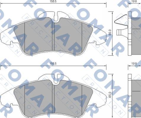 FOMAR Friction FO 627281 - Jarrupala, levyjarru inparts.fi