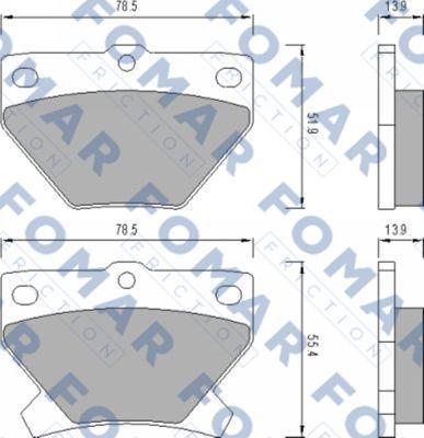 FOMAR Friction FO 679181 - Jarrupala, levyjarru inparts.fi