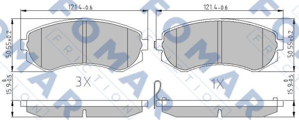 FOMAR Friction FO 679781 - Jarrupala, levyjarru inparts.fi