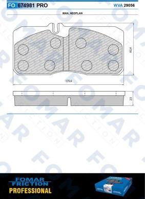 FOMAR Friction FO 674981 - Jarrupala, levyjarru inparts.fi