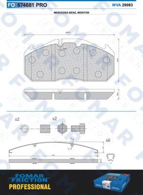 FOMAR Friction FO 674681 - Jarrupala, levyjarru inparts.fi