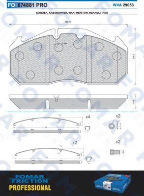 FOMAR Friction FO 674881 - Jarrupala, levyjarru inparts.fi