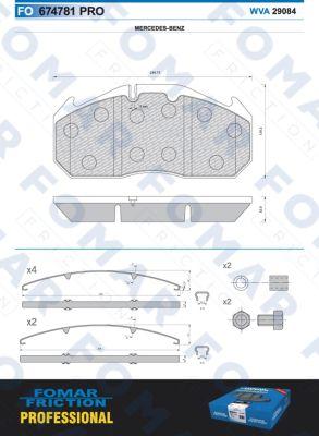 FOMAR Friction FO 674781 - Jarrupala, levyjarru inparts.fi