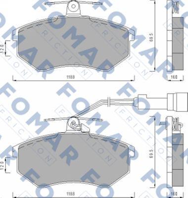 FOMAR Friction FO 670281 - Jarrupala, levyjarru inparts.fi