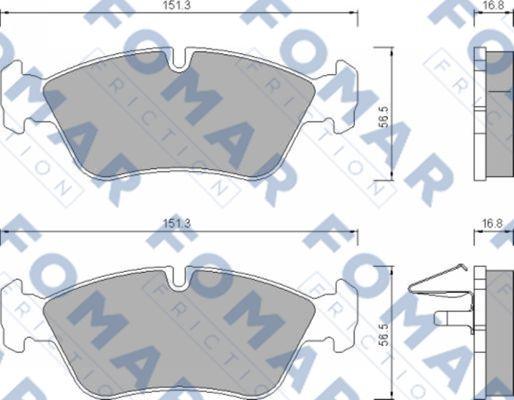 FOMAR Friction FO 672581 - Jarrupala, levyjarru inparts.fi