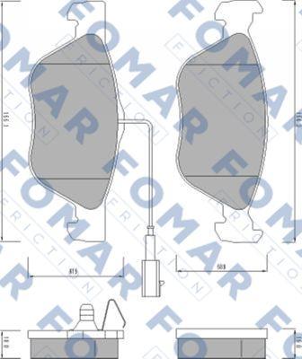 FOMAR Friction FO 672881 - Jarrupala, levyjarru inparts.fi