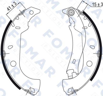 FOMAR Friction FO 0458 - Jarrukenkäsarja inparts.fi