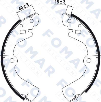 FOMAR Friction FO 0453 - Jarrukenkäsarja inparts.fi