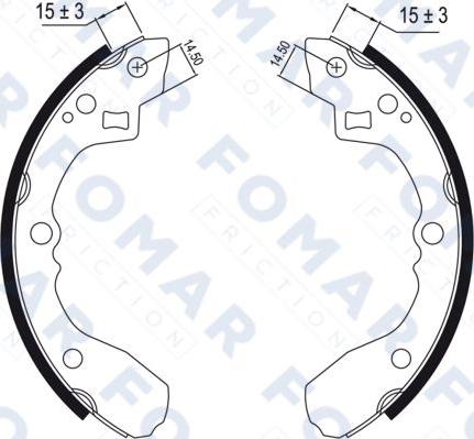 FOMAR Friction FO 0464 - Jarrukenkäsarja inparts.fi