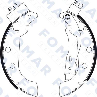 FOMAR Friction FO 0431 - Jarrukenkäsarja inparts.fi