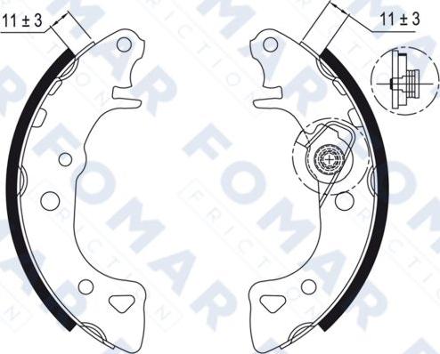 FOMAR Friction FO 0429 - Jarrukenkäsarja inparts.fi