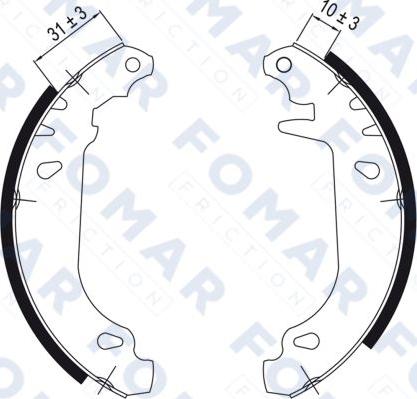 FOMAR Friction FO 0424 - Jarrukenkäsarja inparts.fi